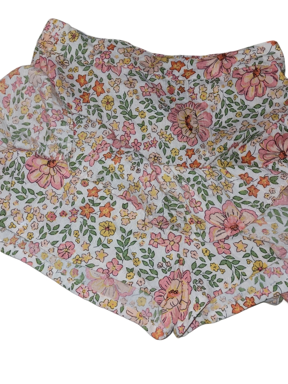 Eclipse Colorful Floral Ruffle Mini Skort Size M - Picture 3 of 4